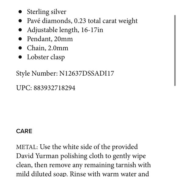 David Yurman Belmont® Curb Link Necklace in Sterling Silver with Pavé Diamonds - Picture 3 of 7